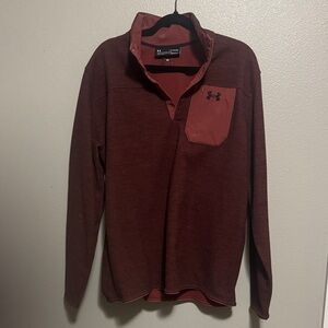 Under Armour Men's Burgundy Quarter-Zip Pullover